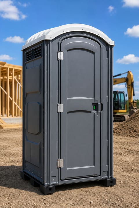 Construction site porta potty unit