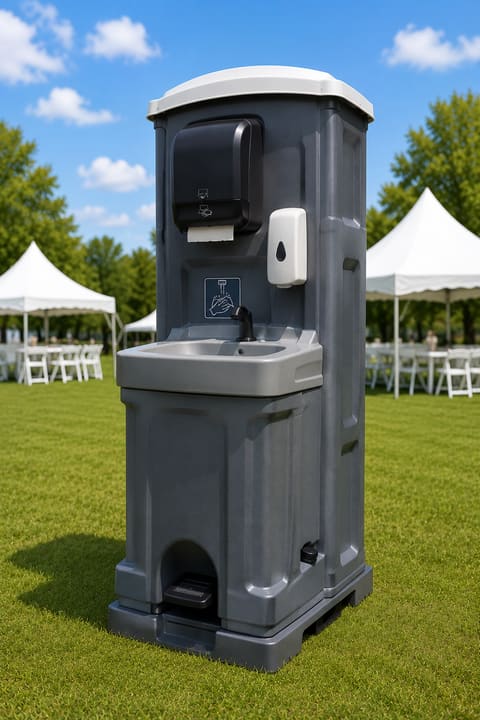 Portable hand washing station